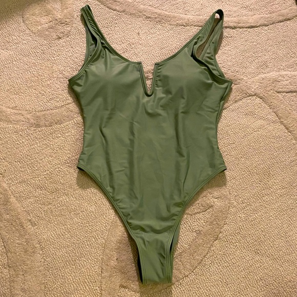 SHEIN Other - Shein Army Green One Piece Swim Suit